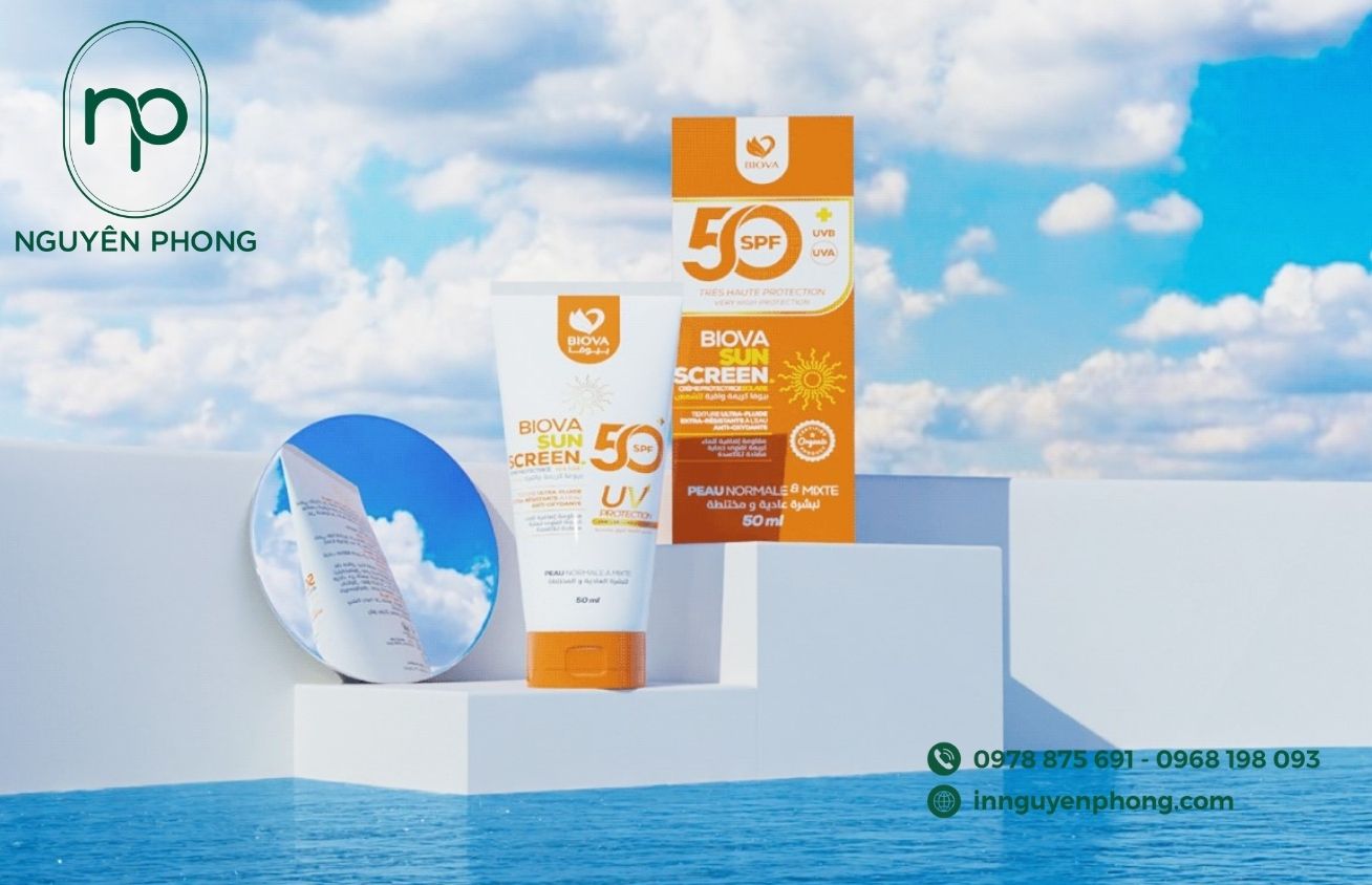 Mẫu hộp giấy kem chống nắng ấn tượng – Giải pháp bao bì hoàn hảo